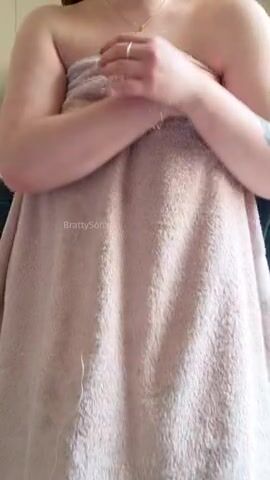 Wanna see what I'm hiding under this towel?