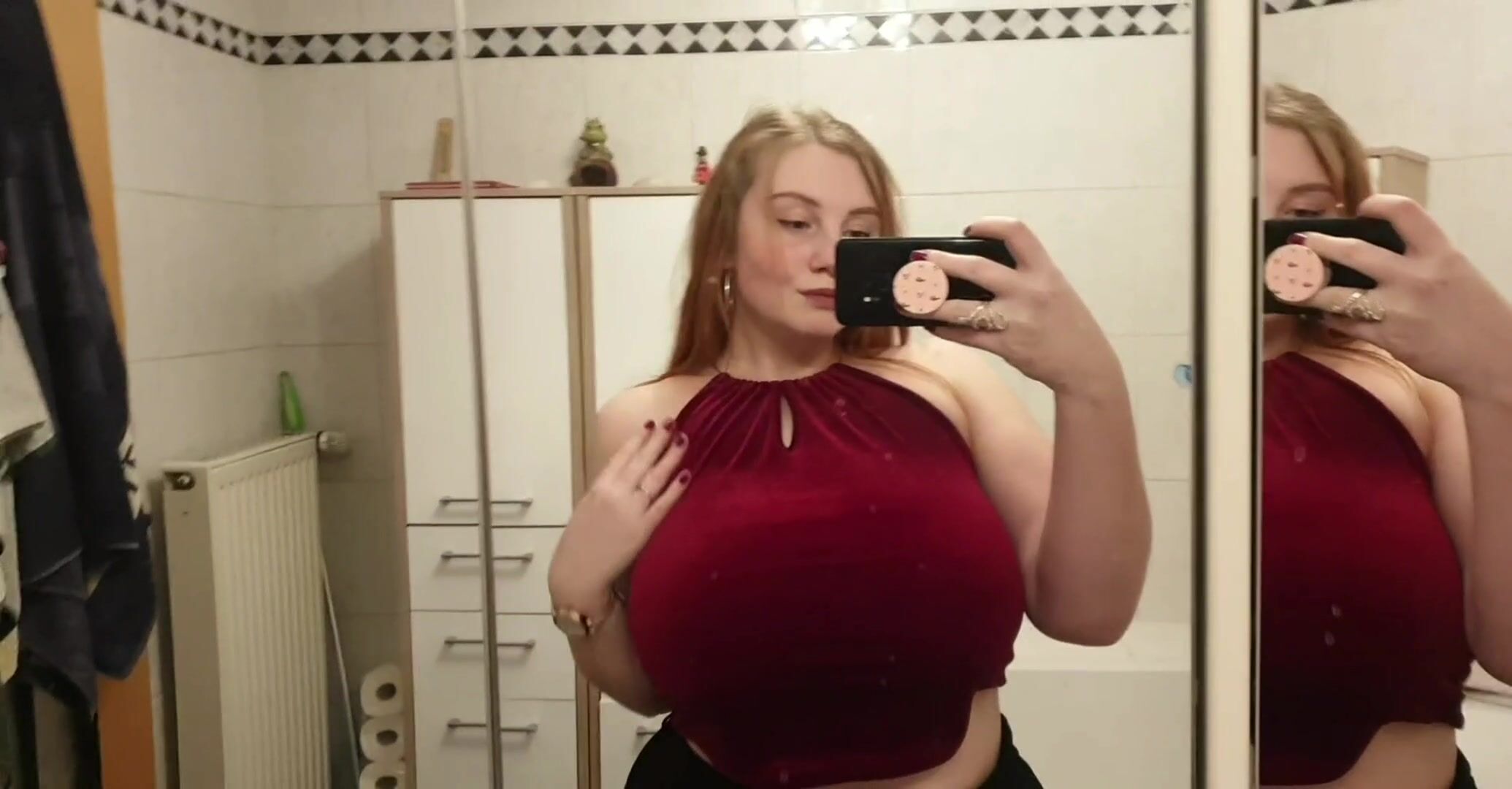 Who asked Santa for a curvy 18 year old with massive boobs?