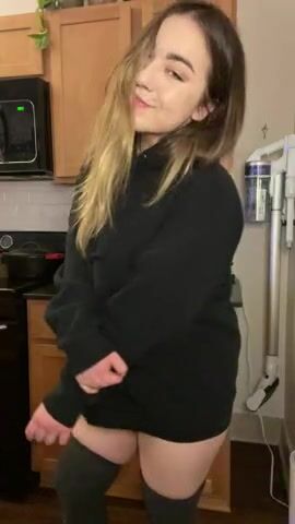 pretty easy to hide all my curves under this baggy hoodie...but you get to see what's underneath ;)