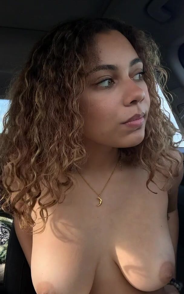 Tits in a car