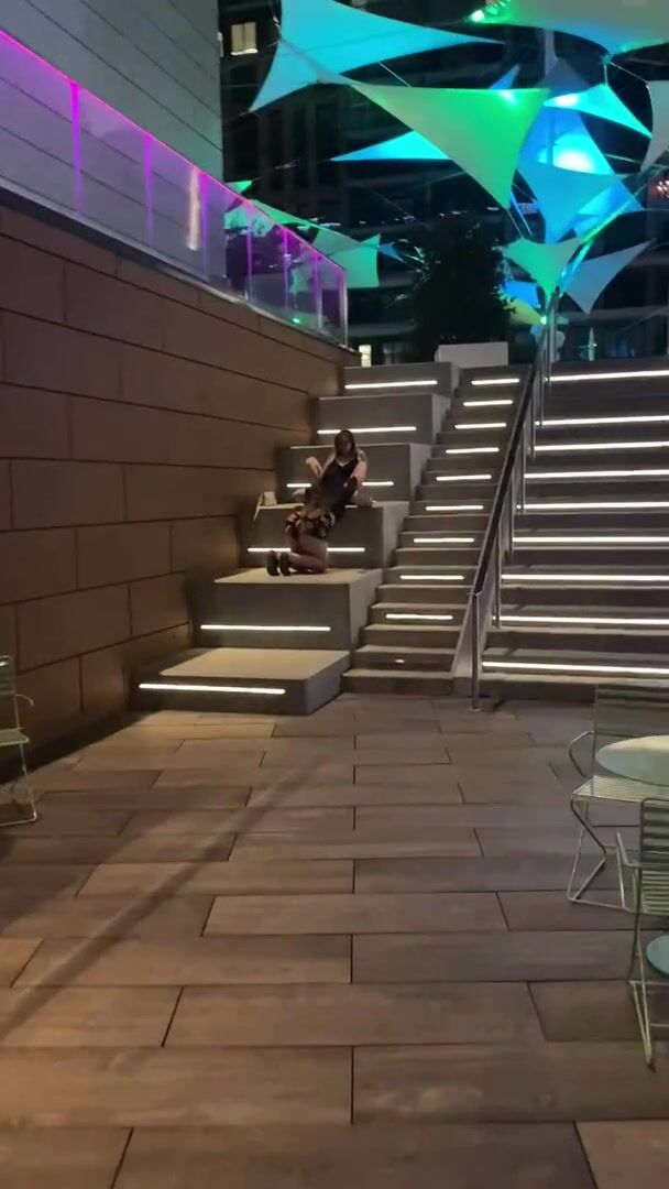 Be honest. You see two curvy girls in public like this… would you stop to join or are you too chicken?