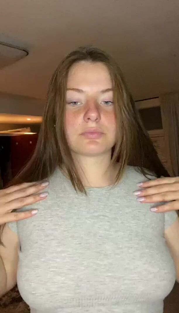 Your Hands would go great on my tits, would you like to grip on?