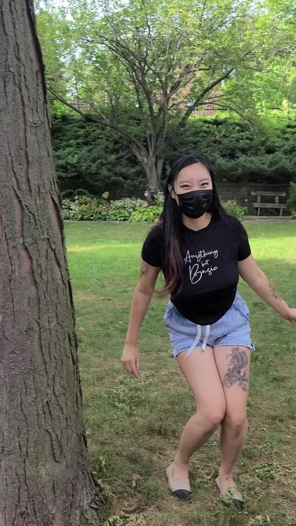 Would you suck on my tits in the park?